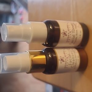 Honey Girl Cleanser and Toner 1 oz bottles